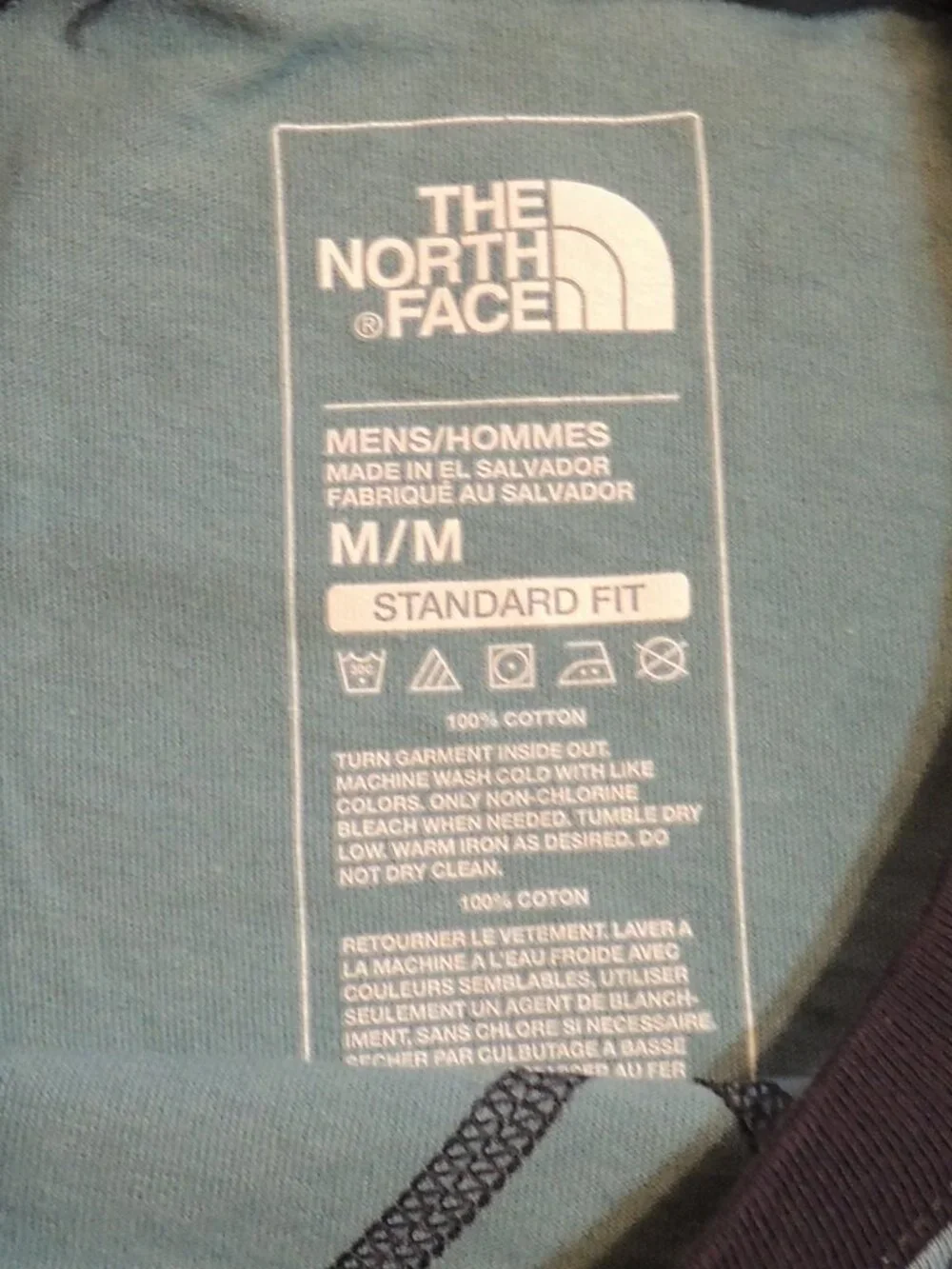 North Face Shirt Men Medium Blue Outdoor Travel Vacation Camping Hiking Shirt